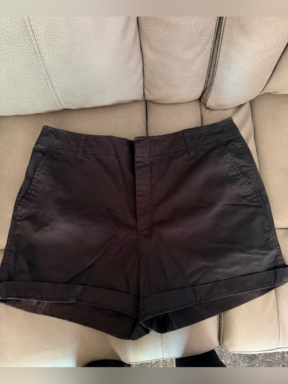 GAP Black High-Rise Chino Bermuda Shorts